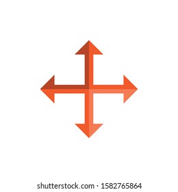 Four Way Arrows vector logo