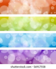 Four web banners