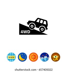 Four wheel drive car