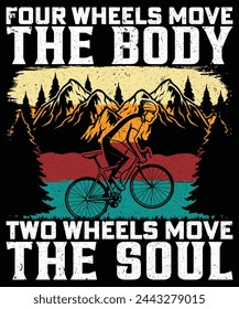 DISEÑO DE CAMISETA DE DOS RUEDAS MOVE THE SOUL