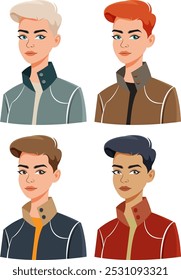 Four women with different hair colors
