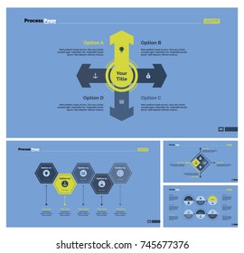 Four Workflow Slide Templates Set