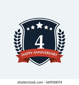 Four Years Anniversary Emblem