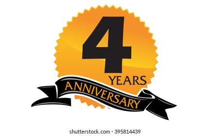 Four Years Ribbon Anniversary 