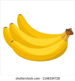 Four yellow bananas