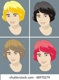  four-color portrait