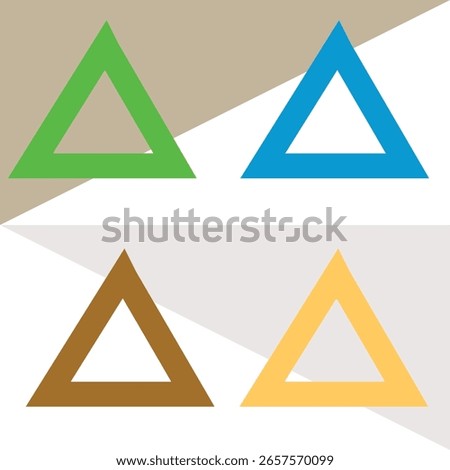 FoureTriangle Shape With Maltiple Color for your Bacground design