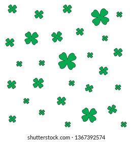 Four-leaf clover background