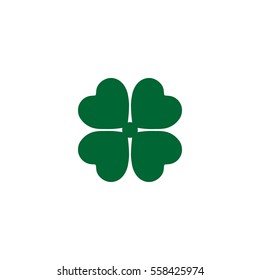 Four-Leaf Clover Icon – Symmetrical Green Heart-Shaped Leaves Representing Luck and Celebration. A stylized four-leaf clover illustration composed of four green heart shapes arranged symmetrically with their pointed ends meeting at the center. This clean and symbolic design represents good luck and is widely associated with St. Patrick’s Day and Irish culture. The minimal and elegant composition makes it suitable for use in seasonal graphics, greeting cards, branding visuals, festive decorations, and editorial layouts. Ideal for both commercial and editorial use across print and digital platforms.