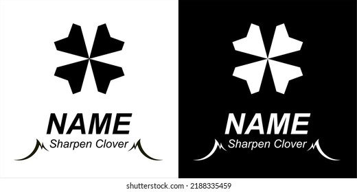 Four-leaf clover with a pointy nozzle