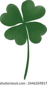 A four-leaf clover A rare botanical find with four heart-shaped leaves, symbolizing luck and fortune.