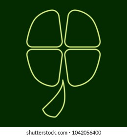 Four-leaf clover. St.Patrick s Day.