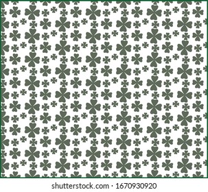 Four-leaf clover texture, green background