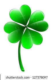 Four-leaf clover - vector illustration