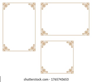 four-leaf clover-themed background. A frame that gave a change in size to the same design.Good frame for a4 size paper.Certificate frame.
