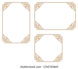 four-leaf clover-themed background. A frame that gave a change in size to the same design.Good frame for a4 size paper.Certificate frame.