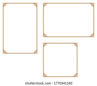 four-leaf clover-themed background. A frame that gave a change in size to the same design.Good frame for a4 size paper.Certificate frame.