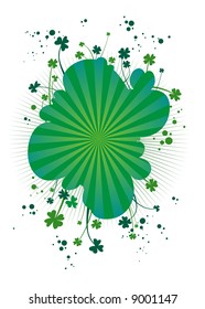 four-leafs clover background