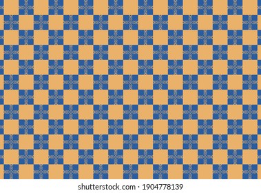 A four-square continuous vector background pattern with a square shape