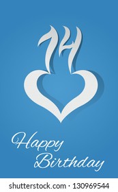 Fourteen. Birthday cards collection (different colors and styles for all ages)