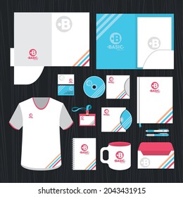 fourteen identity mockup set icons