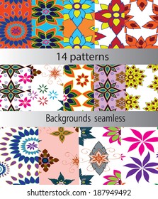 fourteen seamless patterns
