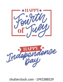 Fourth 4 of July stylish american independence day design Fourth of July