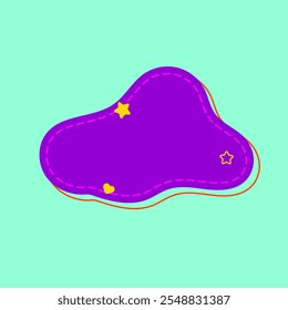 Fourth Funny Minimalist Abstract Shape Element with Star and Love icon. Ninth Style Shape Element. High Quality Vector Icon. Editable Vector