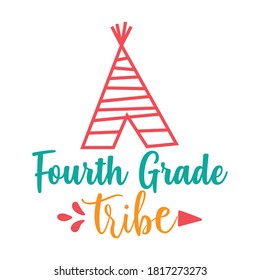 Fourth grade tribe vector arts.