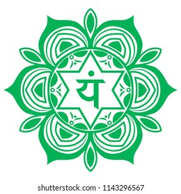 The fourth green chakra. The system of human energy centers, yoga, meditation.