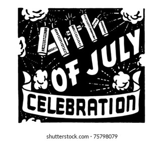 Fourth Of July 2 - Retro Ad Art Banner