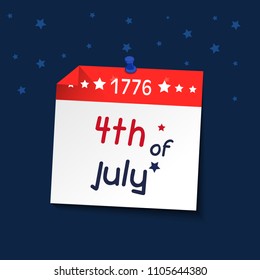 Fourth of July. 4th of July holiday banner. USA Independence Day banner for sale, discount, advertisement background.