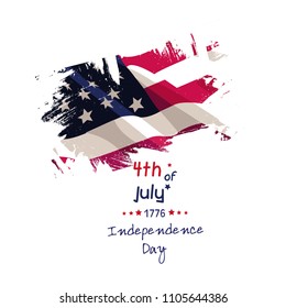 Fourth of July. 4th of July holiday banner. USA Independence Day banner for sale, discount, advertisement background.