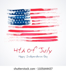 Fourth of July. 4th of July holiday banner. USA Independence Day banner for sale, discount, advertisement background.