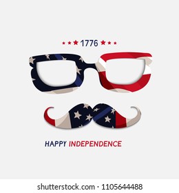 Fourth of July. 4th of July holiday banner. USA Independence Day banner for sale, discount, advertisement background.