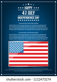Fourth of July. 4th of July holiday banner. USA Independence Day banner for sale, discount, advertisement, web etc