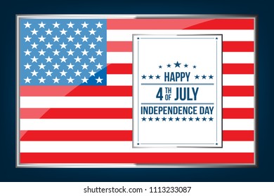 Fourth of July. 4th of July holiday banner. USA Independence Day banner for sale, discount, advertisement, web etc