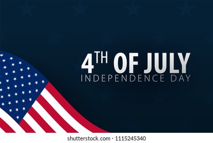 Fourth of July. 4th of July. Independence Day of the USA. Vector illustration