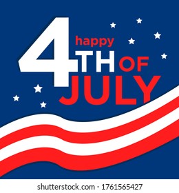 Fourth of July abstract vector