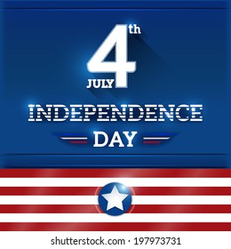 The fourth of July, American Independence Day background vector