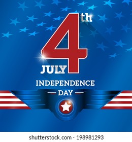 The fourth of July, American Independence Day background vector