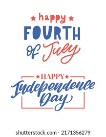 Cuarto de julio - Ilustración vectorial del Día de la Independencia de Estados Unidos - 4 de julio diseño tipográfico Estados Unidos