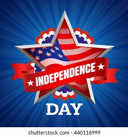 The fourth of July, American Independence Day background vector