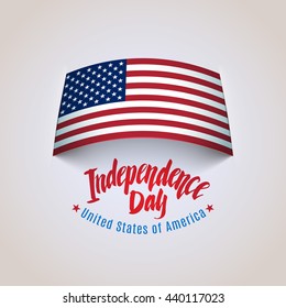 The fourth of July, American Independence Day background vector
