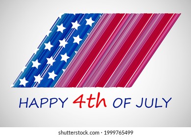 Fourth of July background, American Independence Day vector Watercolor illustration, USA Independence Day, USA Independence Day Text Space Watercolor Background.