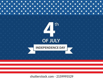 Fourth of July background - American Independence Day. Vector illustration