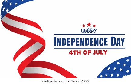 Fourth of July background - American Independence Day vector illustration - 4th of July design USA