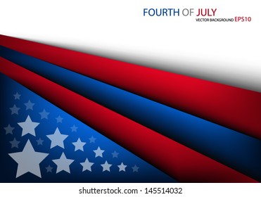 fourth of july background vector independent day of america united state for freedom board for text and message design