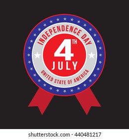 Fourth of July badge