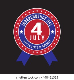 Fourth of July badge